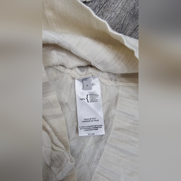 Pringle Of Scotland Merino Wool Textured Long Sleeve Sweater-Size Large - Picture 4 of 5